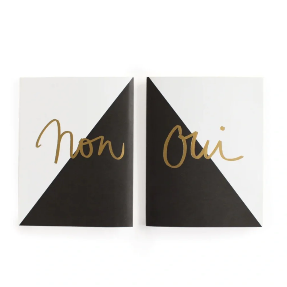 Rifle Paper Co. x Garance Dore Oui Pocket Notebook Set (2) Unlined Foil Accents